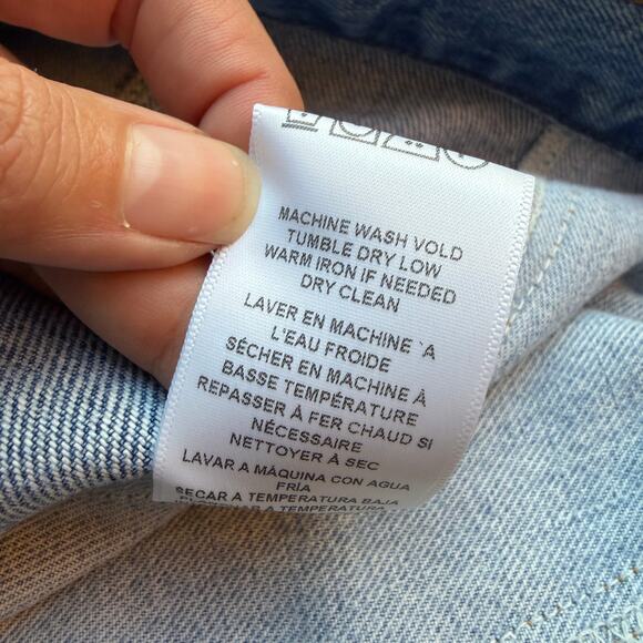 RARE Re/Done Levi’s Indigo Patch Jeans Size 27 - Picture 7 of 7